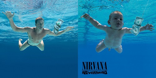Swimmer Ryan Lochte as the baby on Nirvana's 1991 album, “Nevermind” 