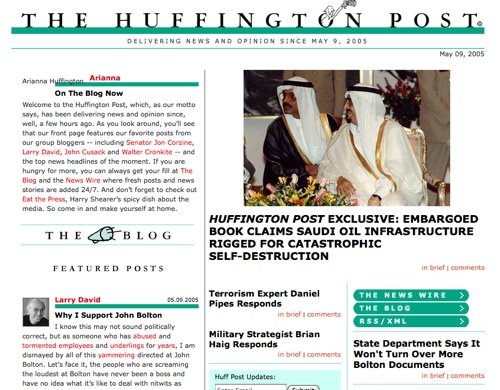 The Huffington Post – May 2005 