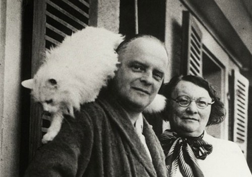 Paul Klee with kitty, Bimbo