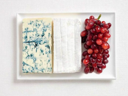 France- Blue cheese, brie and grapes