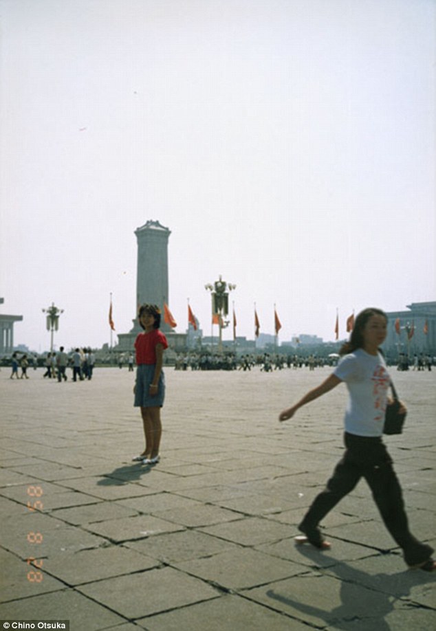 1985 and 2005, Tiananmen Square, Beijing, China